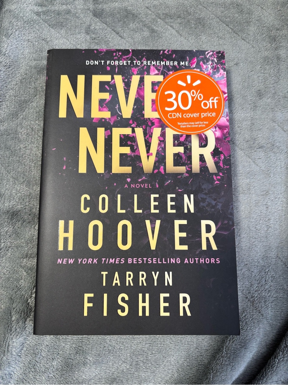 Never Never by Colleen Hoover & Tarryn Fisher - Black & Pink Paperback